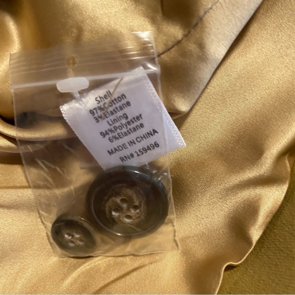 NWT Billie The Label Women's Yellow/Khaki Diana Blazer - Size XS - Picture 8 of 16